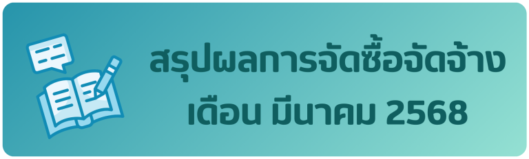 สรุปผลการจัดซื้อจัดจ้าง เดือน มีนาคม 2568